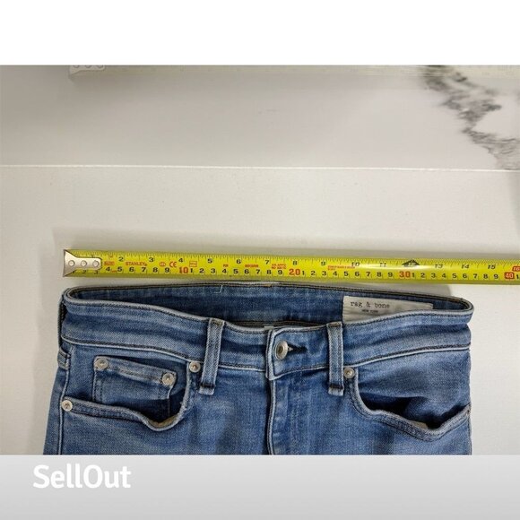 Rag & Bone Women's High Rise Bootcut Jeans Gray Size 27 Stretch Denim - Picture 5 of 7